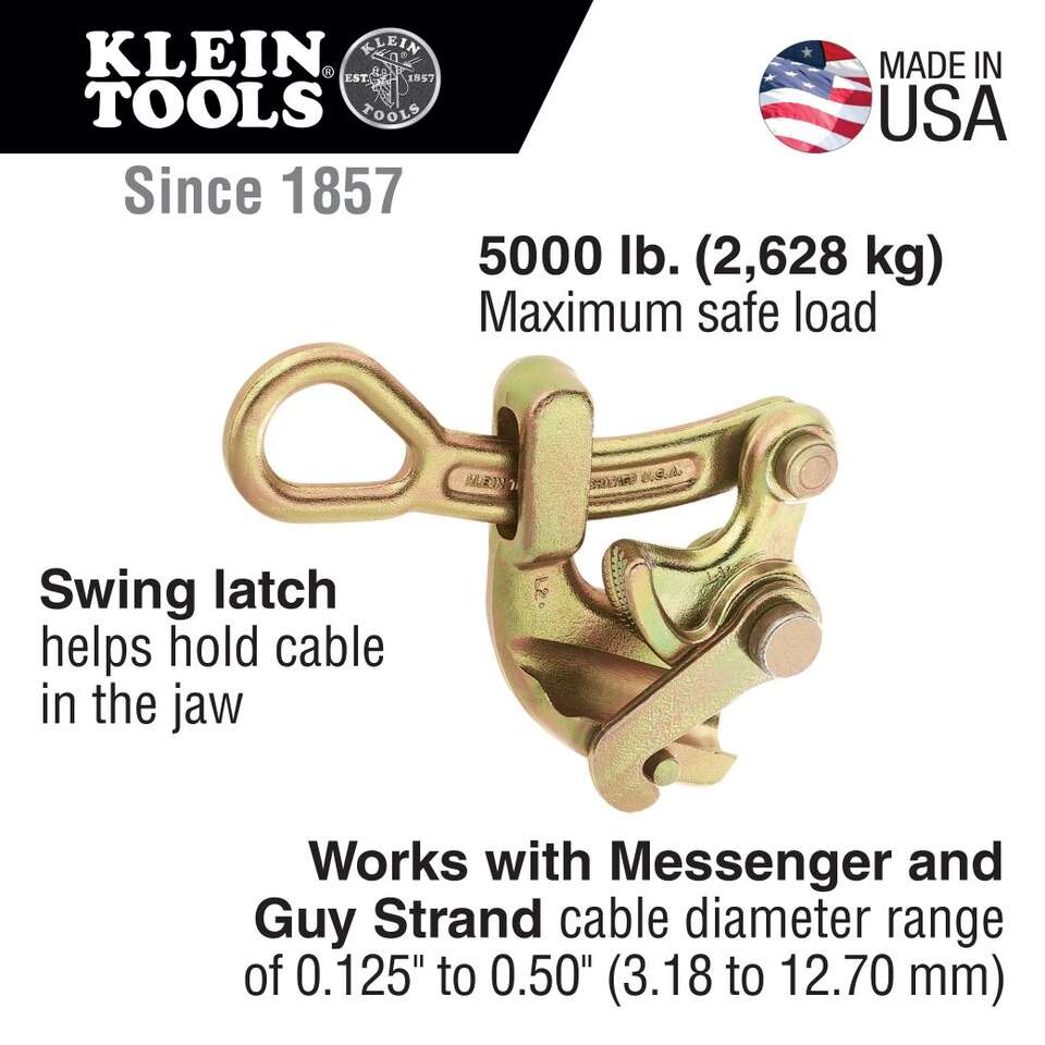 Brand New Klein Haven Grip Cable Puller