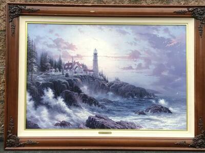 Thomas Kinkade Clearing Storms Seaside Painting