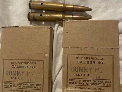 Vintage Box 50 Cal Rounds.