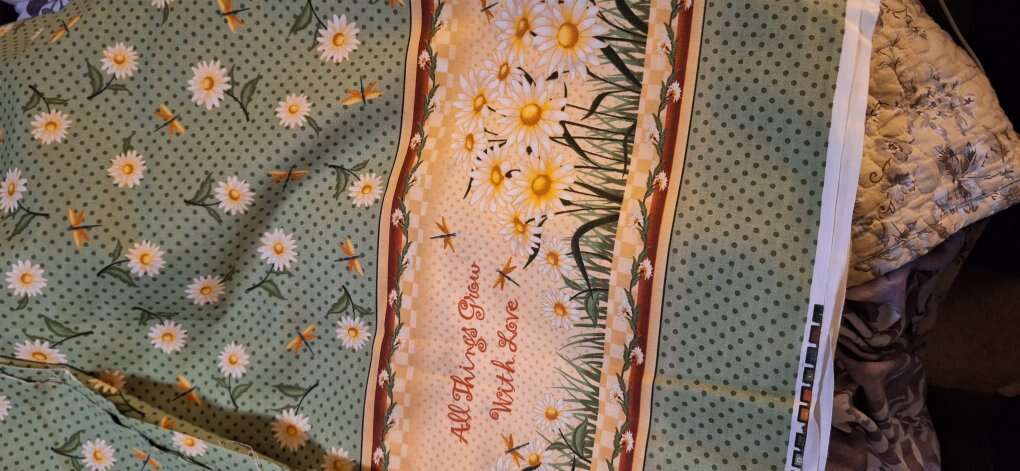 Look Here!! 3.5 yds. Adorable Spring Fabric---3.5