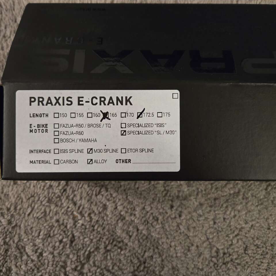 Praxis Specialized Ebike 172.5mm crank arms