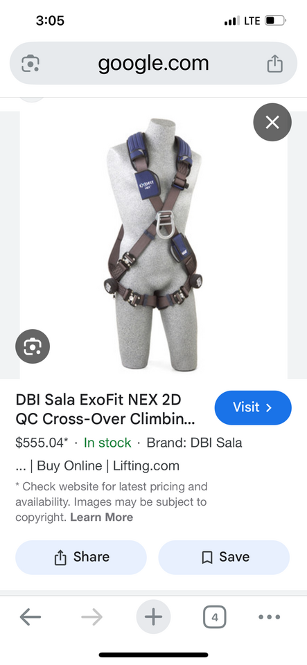 2. Exofit safety harnesses