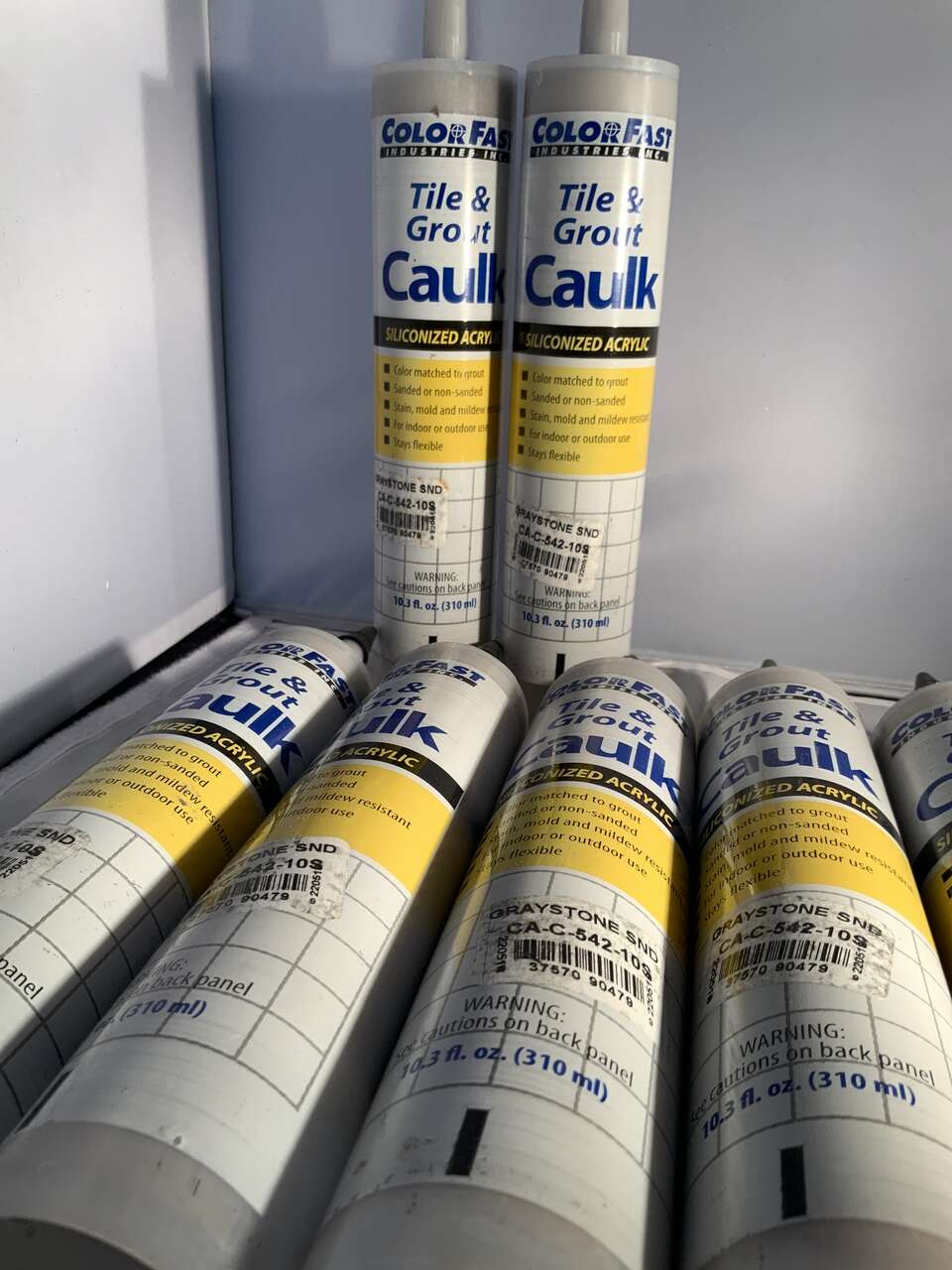 Graystone Gray Colored Siliconized Acrylic Tile (8 total available)