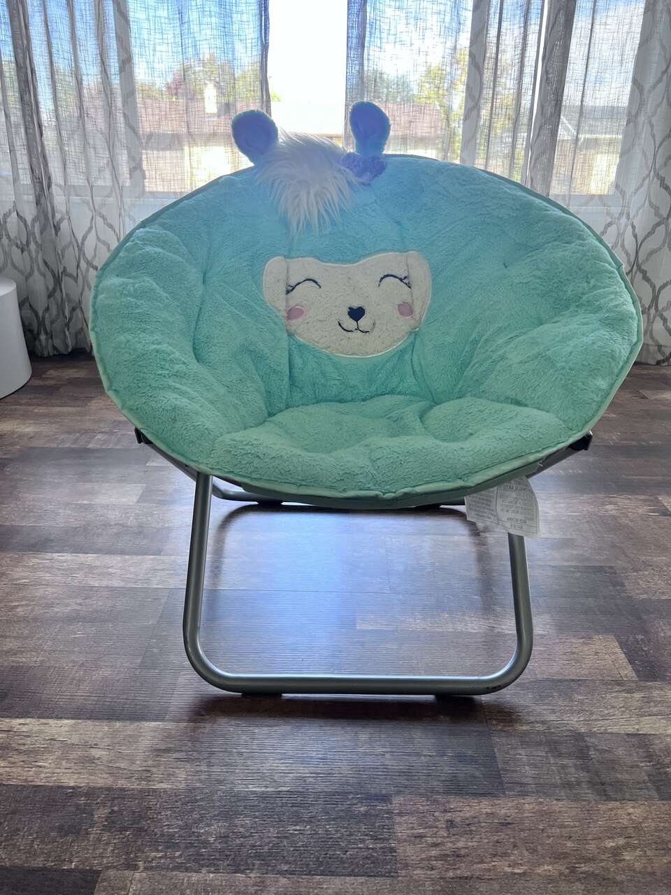 Plush critter best sale saucer chair