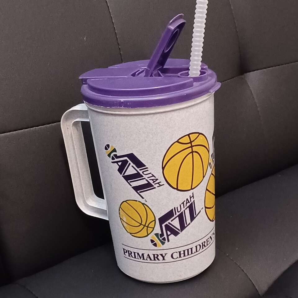 Vintage Utah Jazz Mug Cup Thermos