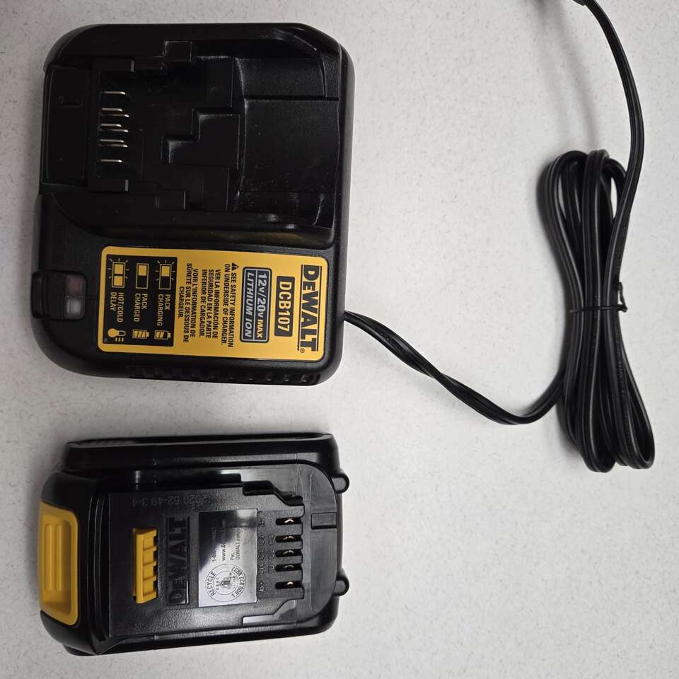 DEWALT 12V AND 20V CHARGER AND 20V BATTERY