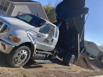 Dump truck for rent concrete and landscaping
