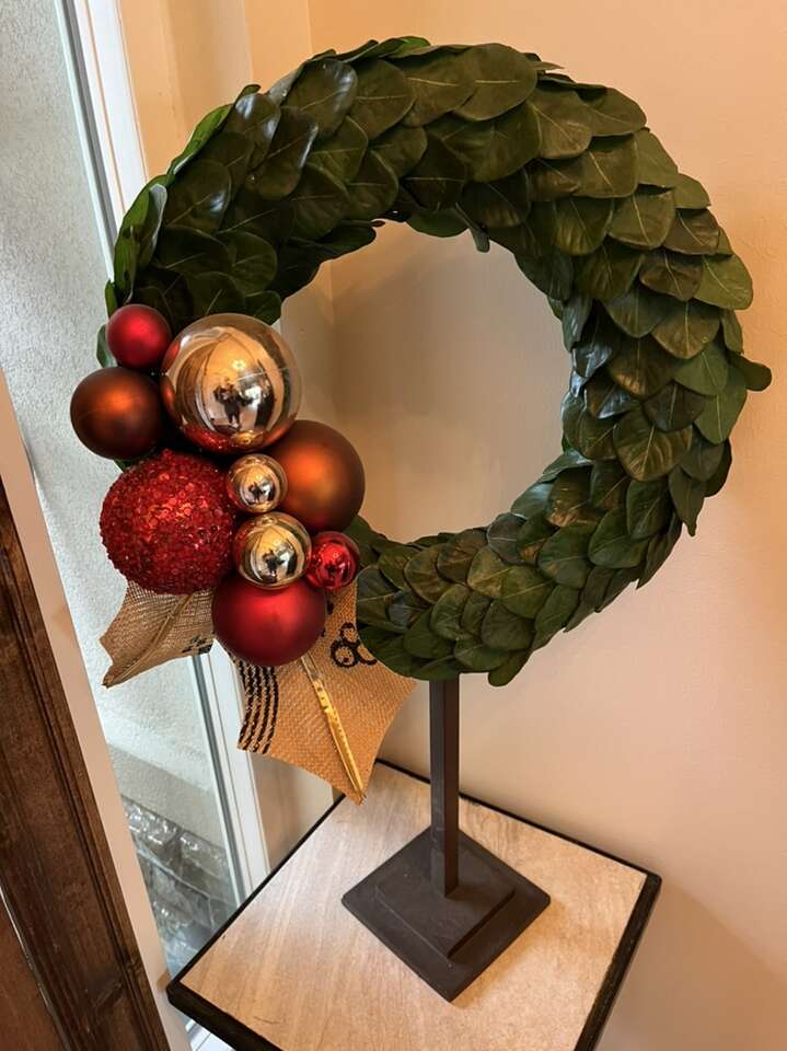 Tall Christmas Decoration Wreath 30 Inches