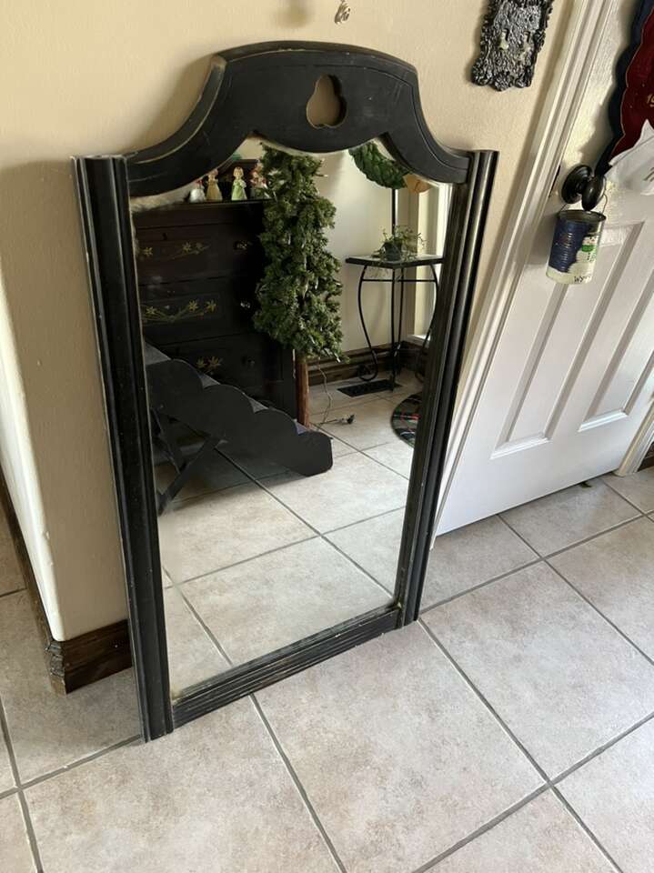 Antique Tall Mirror 45 1/2 Tall By 25 1/2 Wide