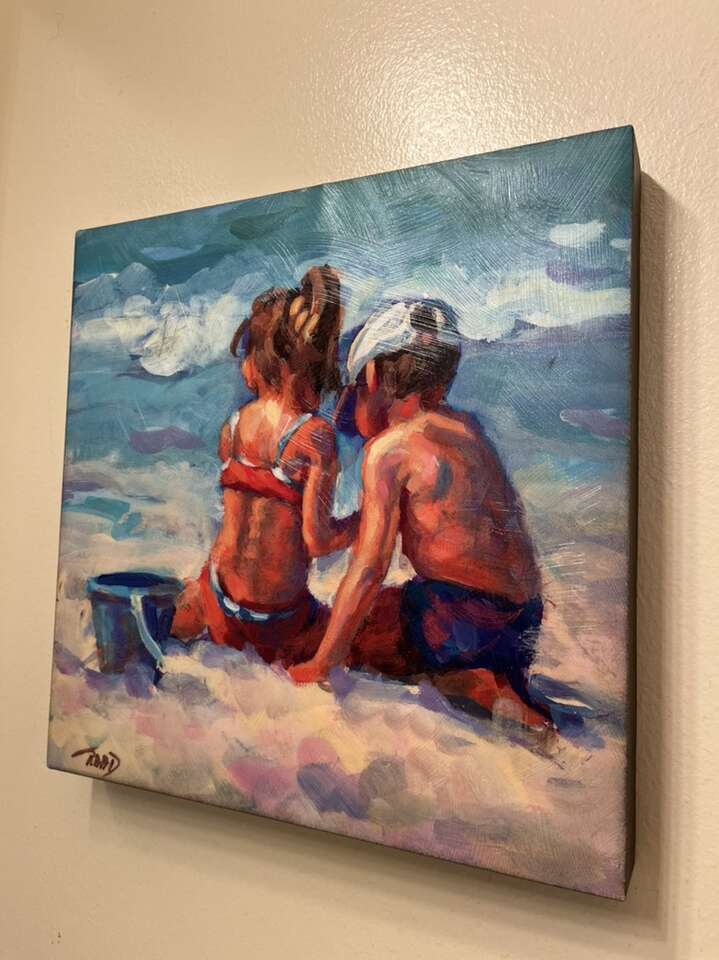 Lucelle Raad Picture Signed Kids At The Beach