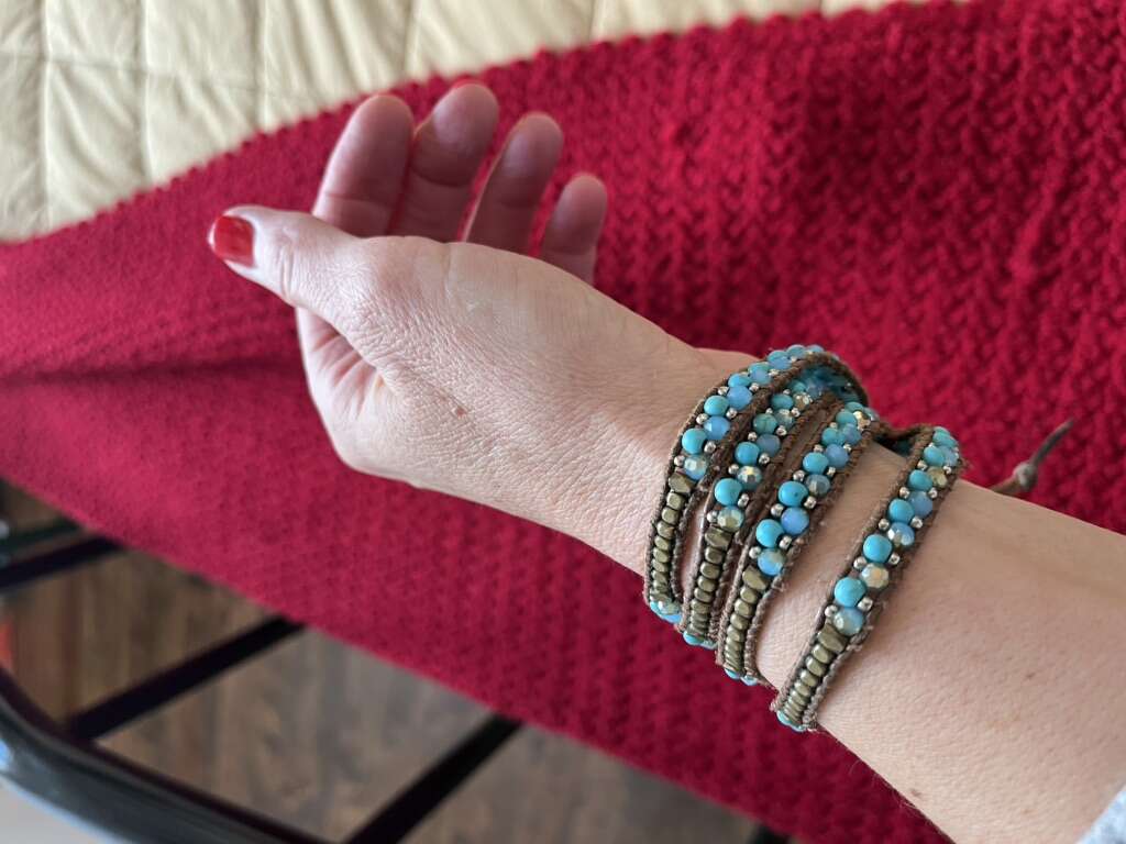 Nakomal Brand Wrap Bracelet Turquoise Look