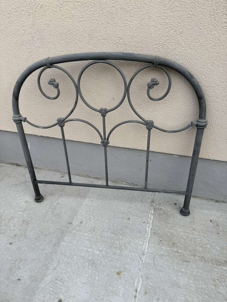 Twin Sized Metal brass Footboard  Trellis