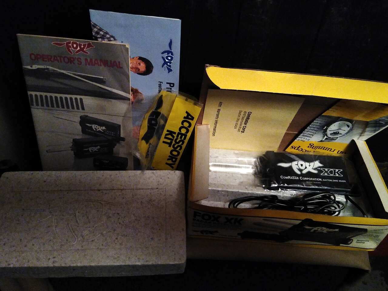 vintage 1981 Fox fxf radar detector new inbox with all paperwork