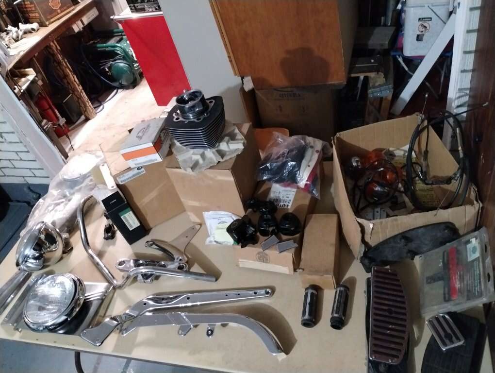 Lots of Harley parts need to sell to make room