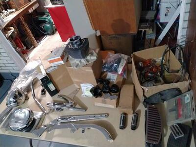 Lots of Harley parts need to sell to make room