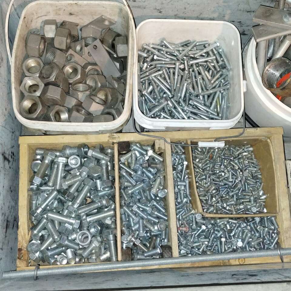 Stainless bolts, nuts, washers, rivets,Box 2'x4'x2