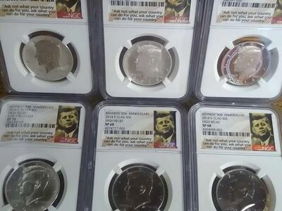 2014 High Relief 2&4 coin sets