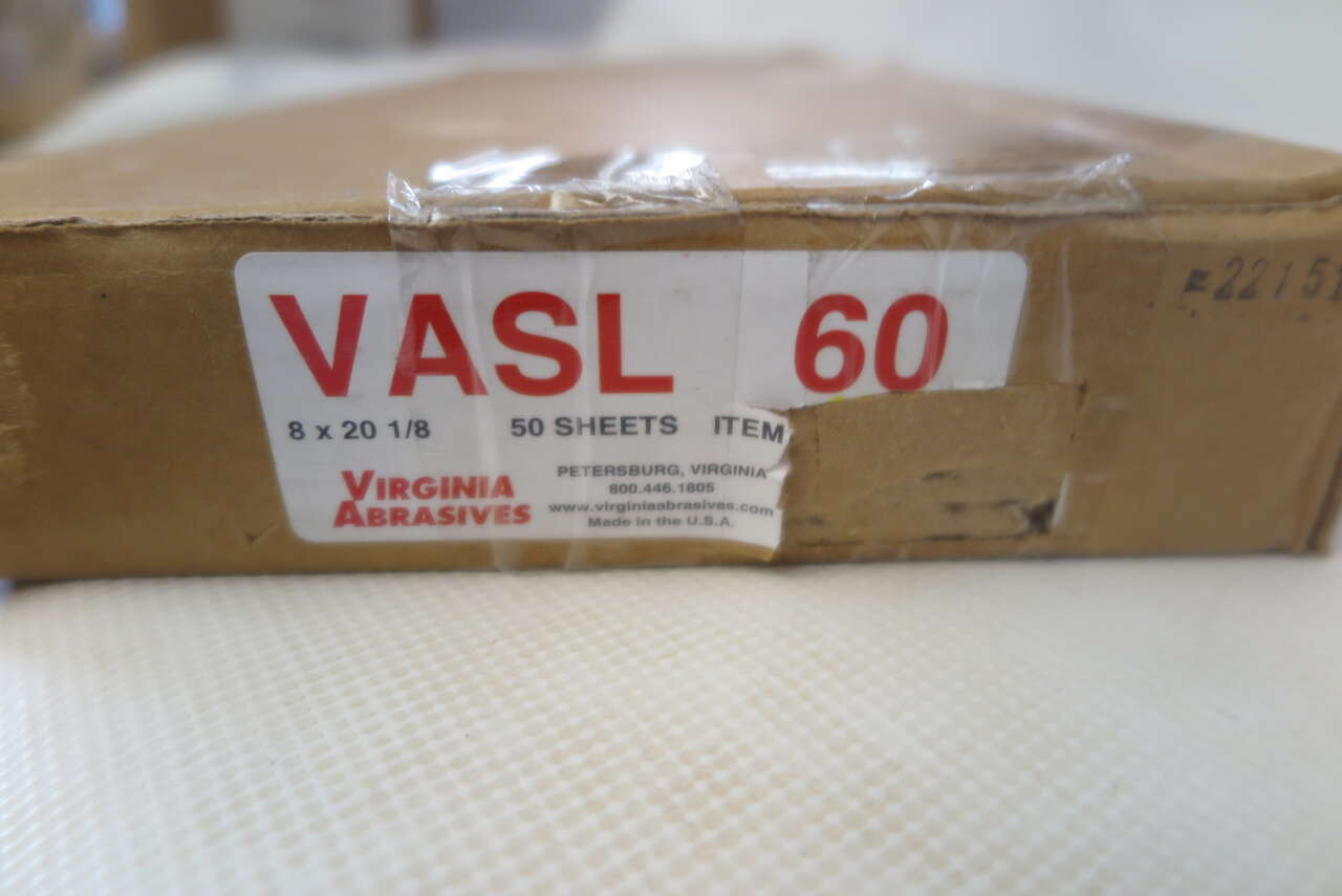 (50)virginia abrasives sanding paper 60 grit 002-830060