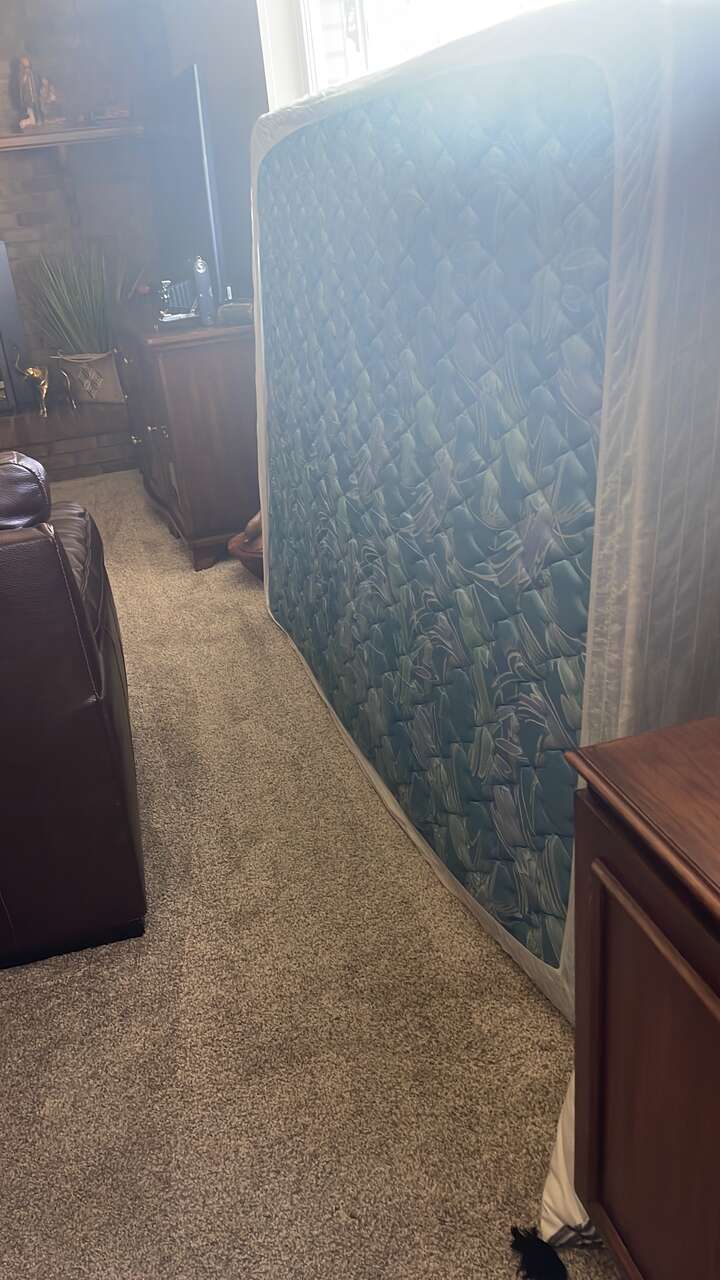 Full size mattress, box springs, fram… Furniture