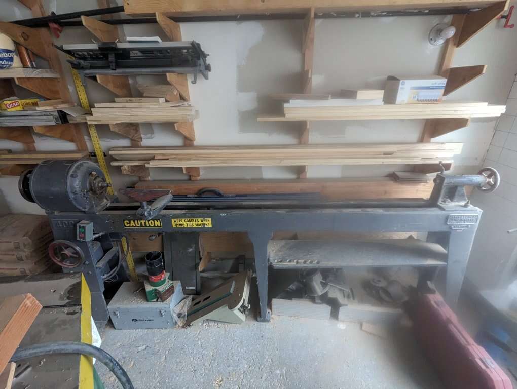 J A Fay & Egan lathe 400. 6ft between centers