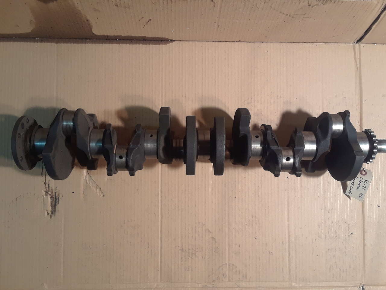 Jeep 4.0L 6-cylinder Renix Crankshaft. Came in '87-'90 Cherokees.