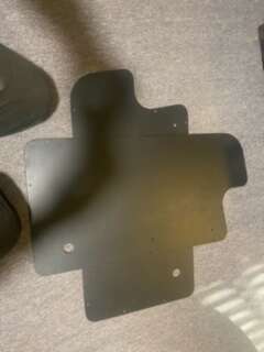 Jeep CJ-7 Replacement Interior Hard Door Panels, Black Powder Coated Steel. For '76-'86 CJ-7, Scrambler, and YJ Wrangler.