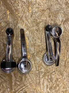 Jeep FSJ Original Chrome Interior Door Handles (J-Truck, Wagoneer, Cherokee Chief)