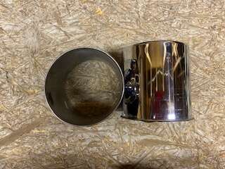 Jeep, Chevy, GMC, Square Body, Ford 4x4 Front Axle Chrome Center Hubs Caps (Two) (4.20" O.D. x 4.30" Tall)