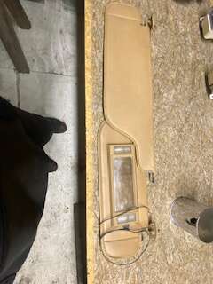 Tan Sun Visors with Lighted Vanity Mirror for Full Size Jeep (Wagoneer, Cherokee Chief, J-Truck)