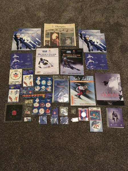 2002 Utah Olympic stuff up for sale.