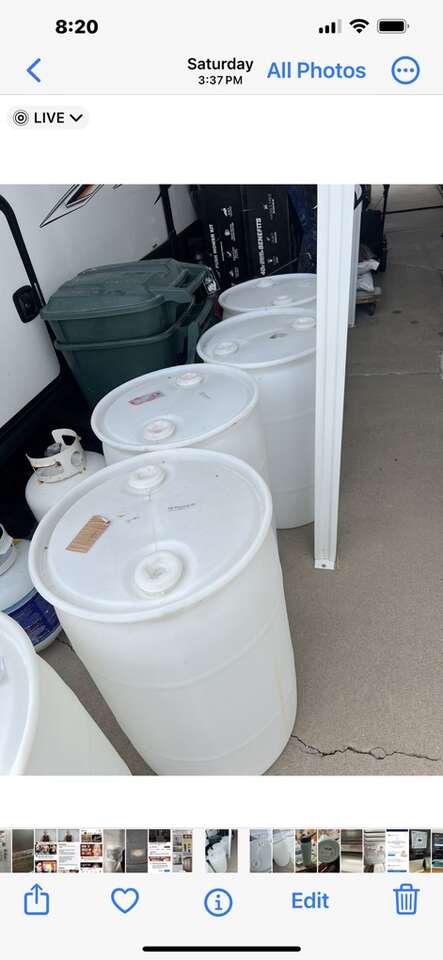 Used 30 Gallon Plastic Drums Non-Food Grade
