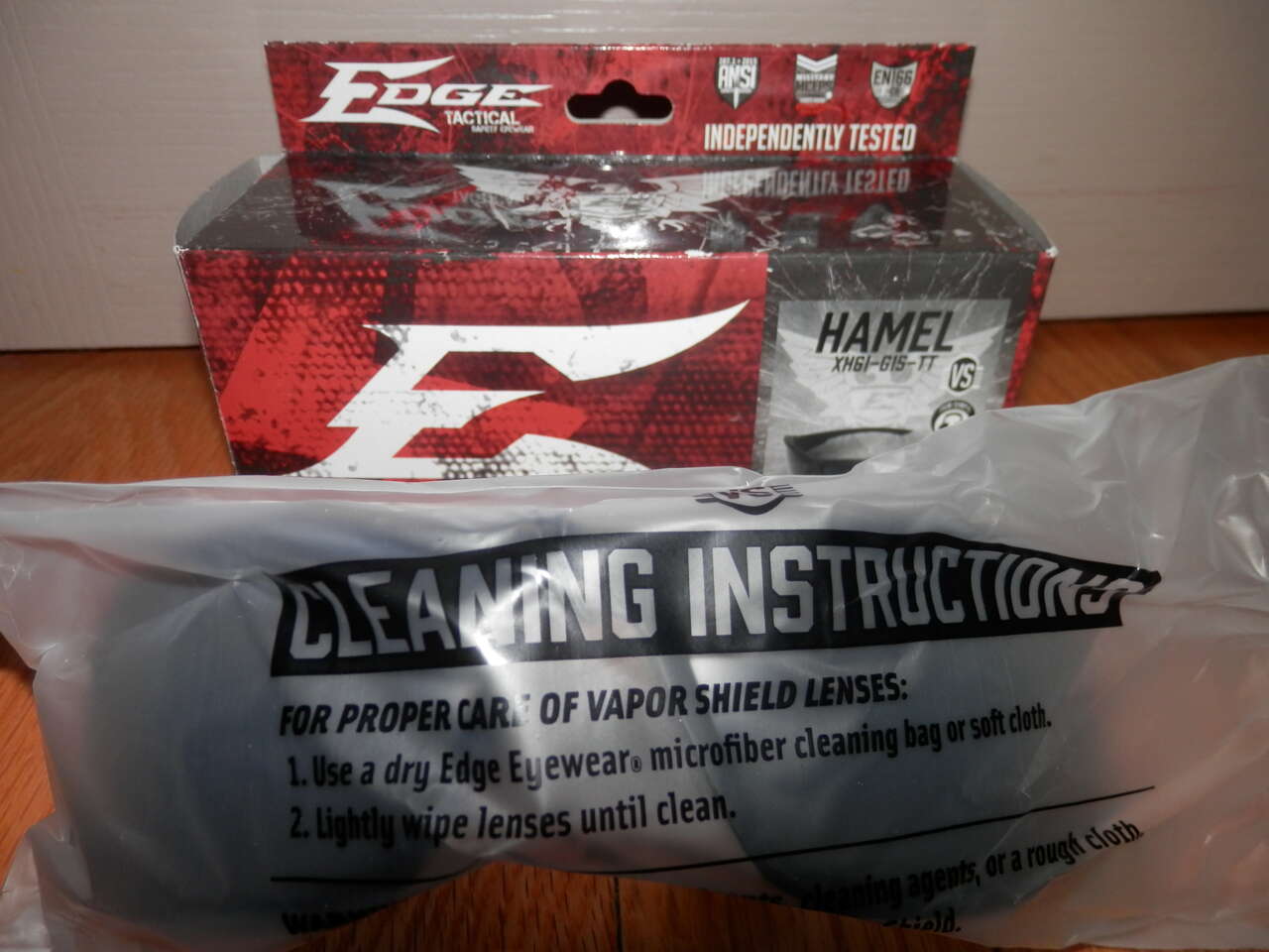 Edge Tactical Hamel Thin Temples Black Glasses