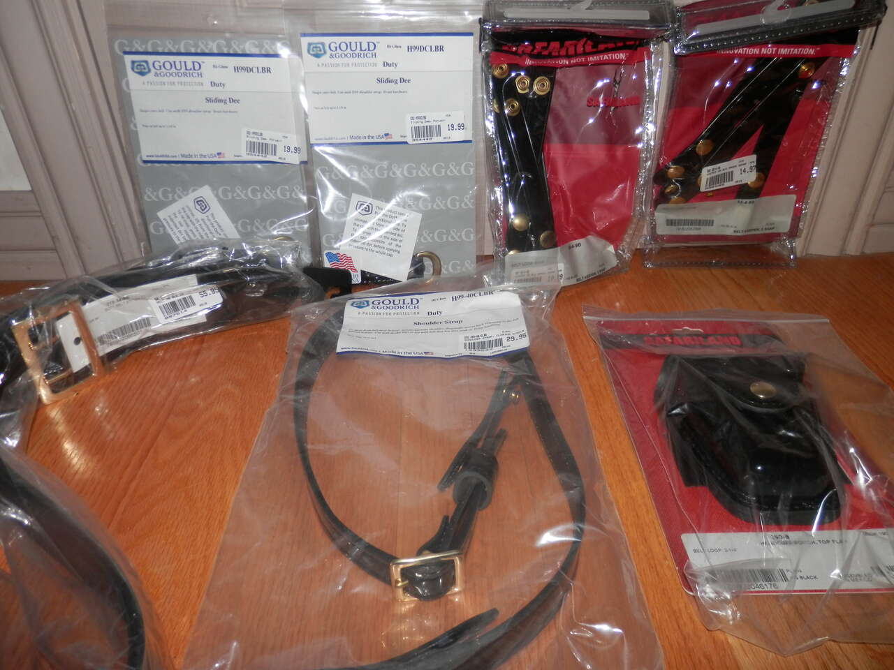 Dress Uniform Belt Keepers, Sliding Dees, Strap, Duty Belt, Handcuff Pouch