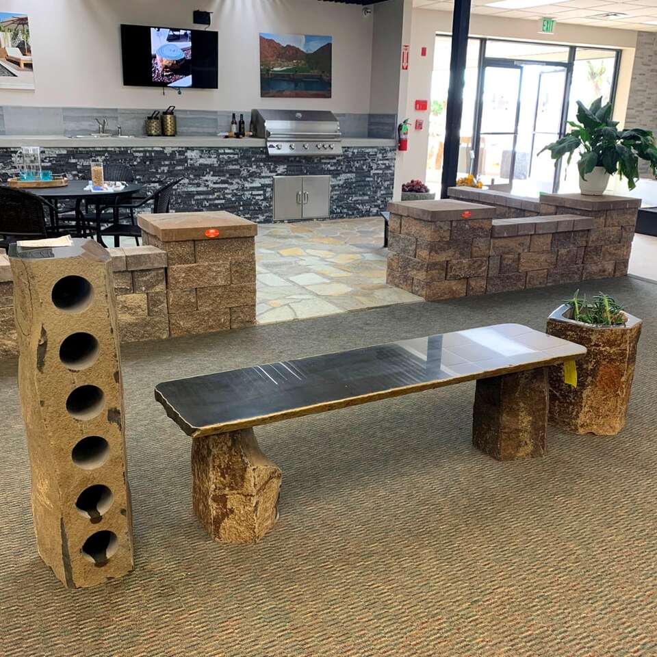 Basalt Polished Bench