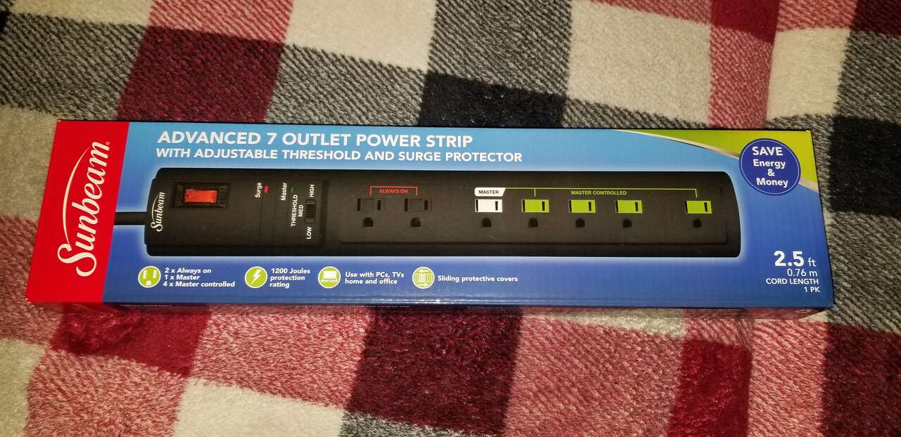Sunbeam Advanced 7 Outlet Power Strip