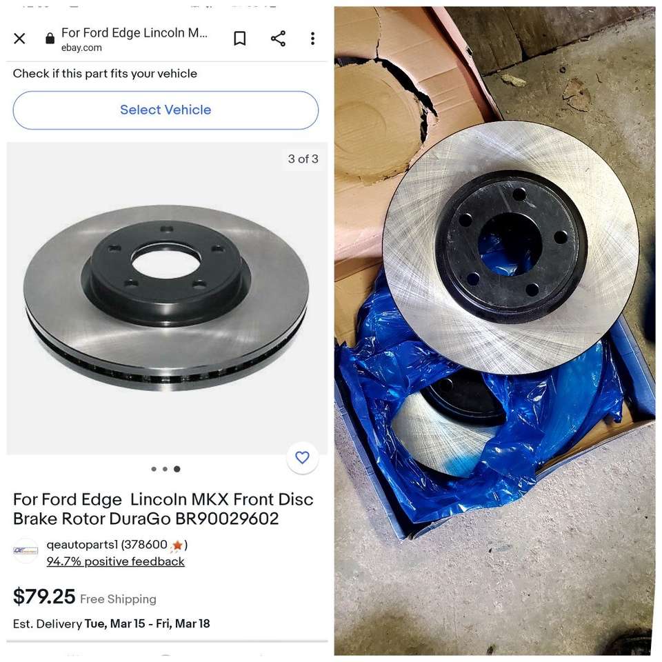 NEW Ford Edge Lincoln MKX Front Disc Brake Rotor