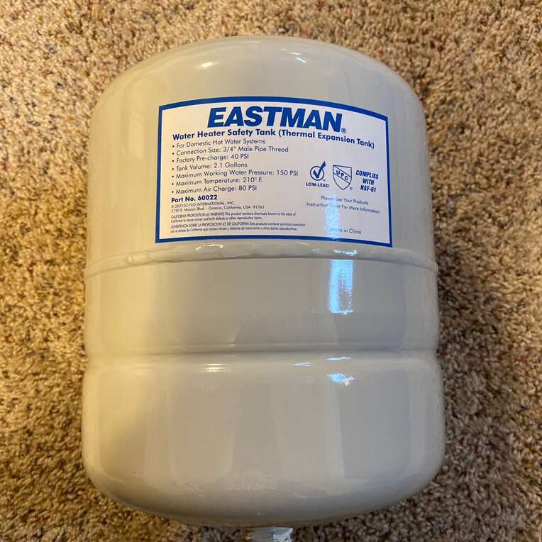 Water heater expansion tank Home and Garden