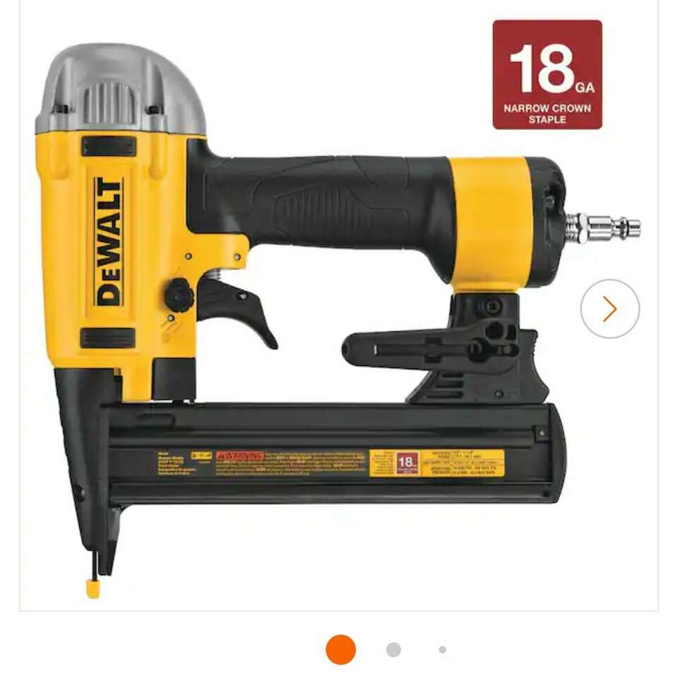 New Pneumatic 18-gauge 1/4in. Narrow Crown Stapler