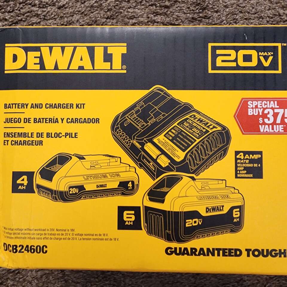 New Dewalt 20V MAX 6AH and 4AH Battery Kit
