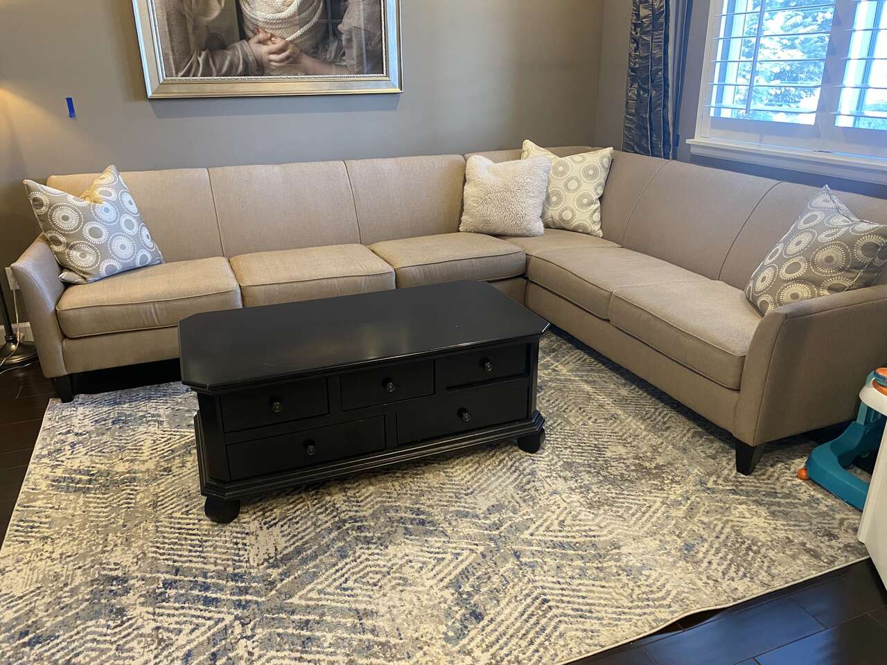 Designer sectional barely used Furniture