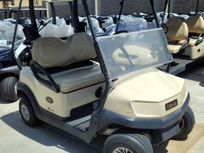 Gas Powered 2019 Beige Club Car TEMPO Golf Cart