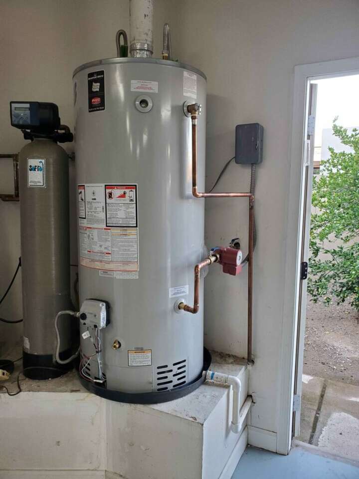 Water heater and water softener installs. MASTER PLUMBER