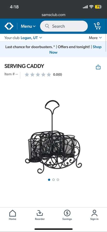 Rare Discontinued Serving Caddy