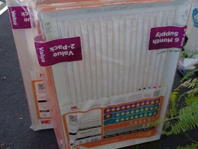 Air filters $20 each pack.
