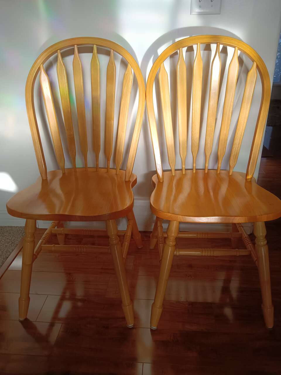 2 Oak Chairs