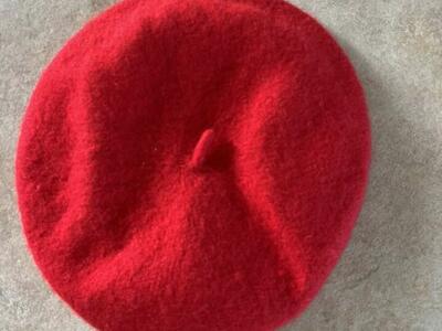 Red Beret purchased in Paris one size