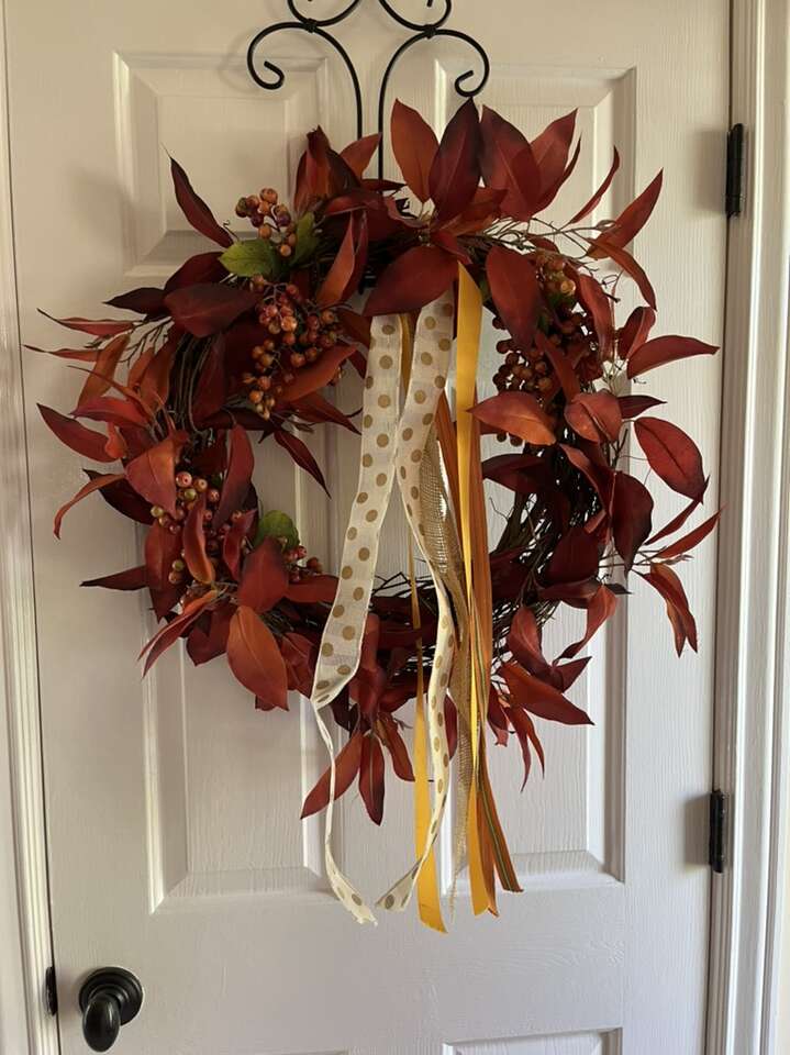 Fall fancy wreath 26 inches wide