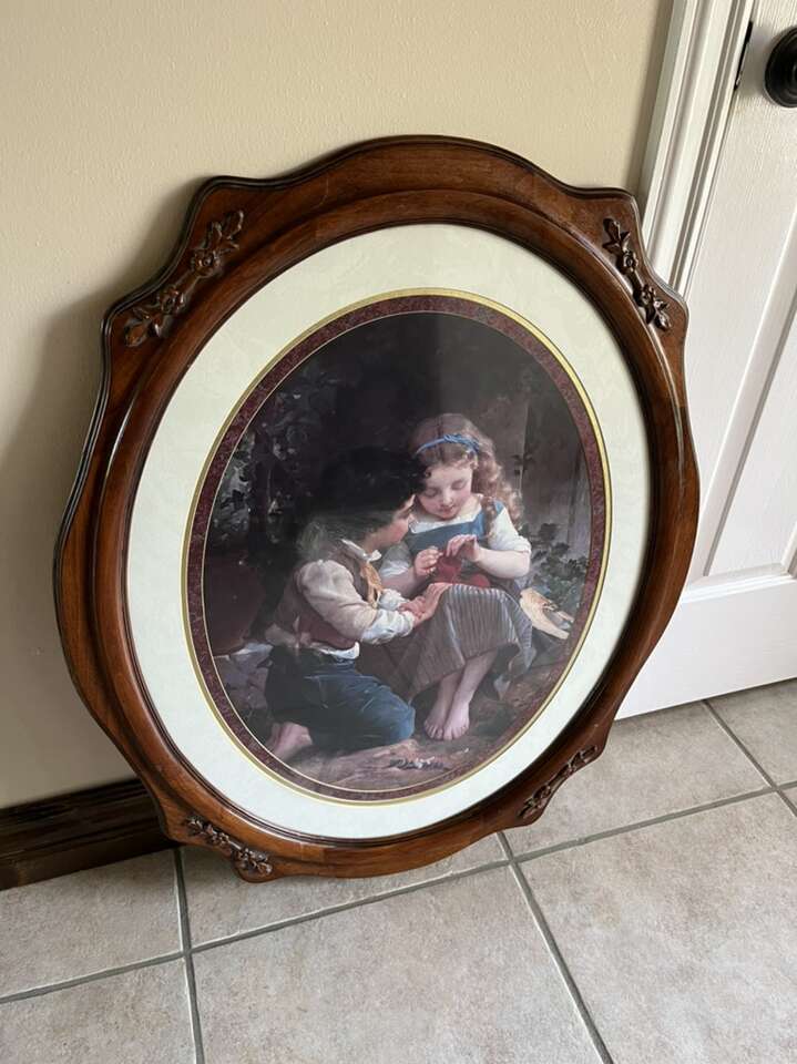 Large Vintage Kids Picture