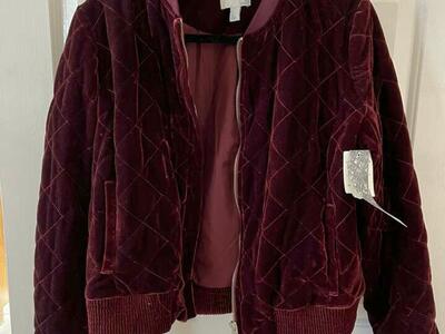 Coat 14th & Union Size M Wine Colored