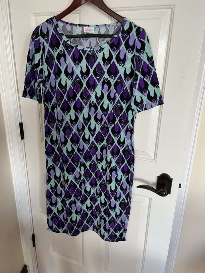 Lularoe Disney maleficent dress size large purple
